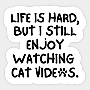 Cat videos are the best. Sticker